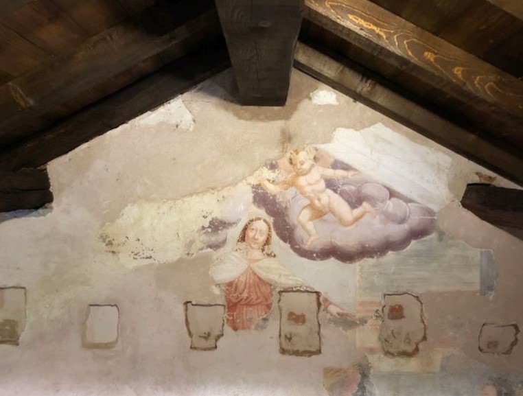 Oratorio San Rocco Fallavecchia affresco soffitto